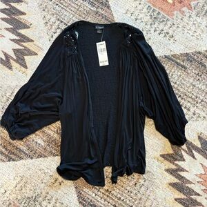 NWT Daytrip Open Front Sequin Cardigan Small